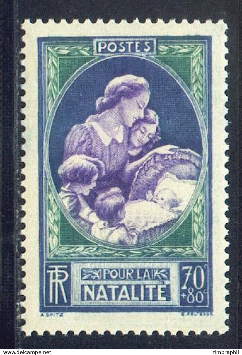 N° 440 (Natalité) Neuf** LUXE: COTE= 6,50 € - Unused Stamps