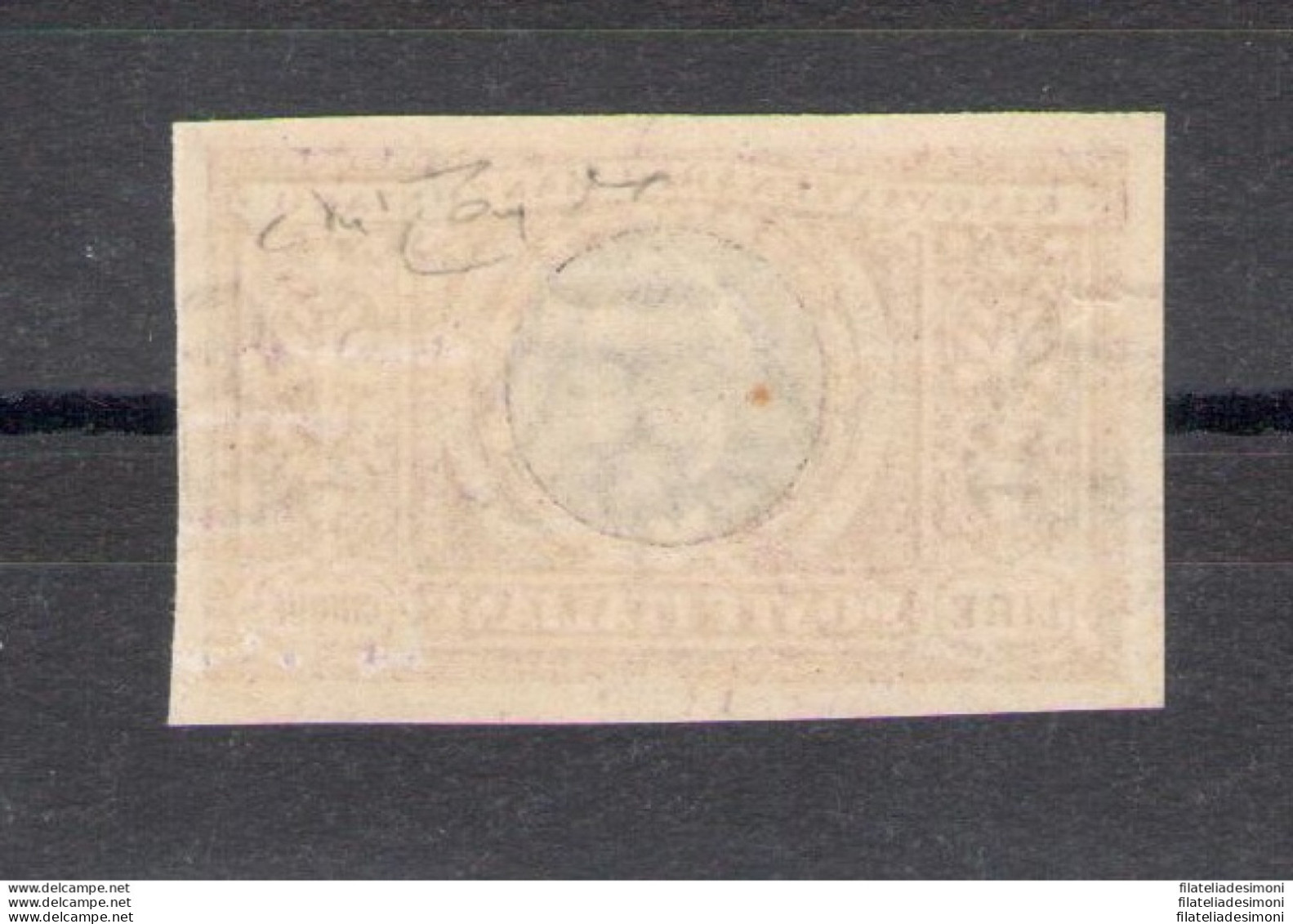 1923 Regno, N. 156d, Manzoni 5 Lire Violetto E Nero Non Dentellato, MNH** - Certificato Raybaudi - Autres & Non Classés