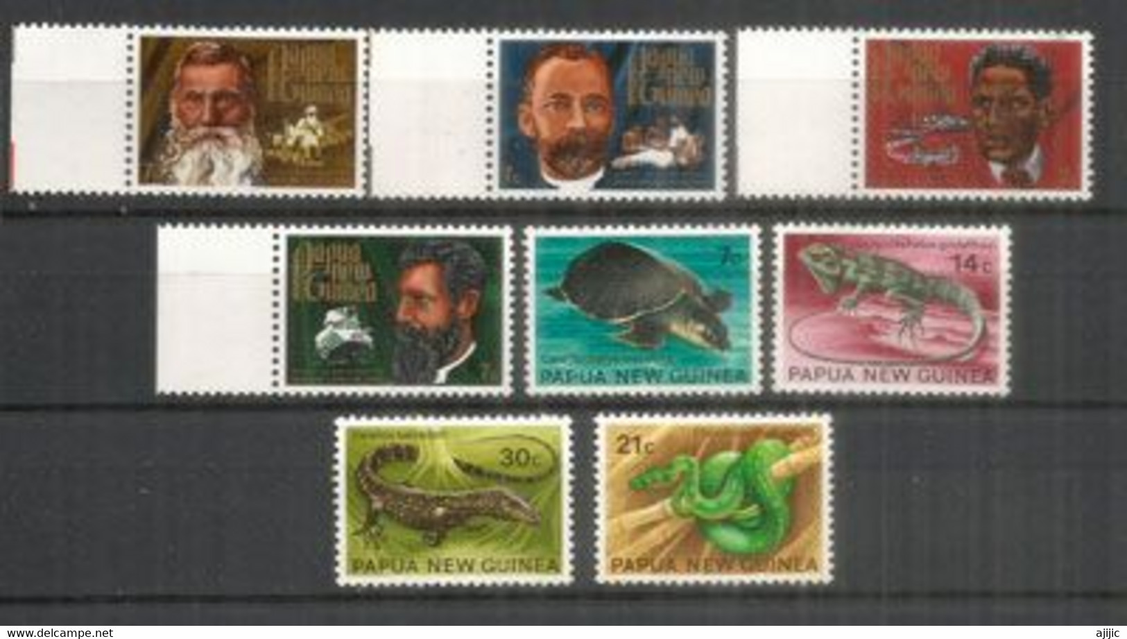Années Complètes 1971 Et 1972. 40 Timbres Neufs ** (Reptiles,missionnaires,aviation,alimentation,etc) Côte 60 Euro - Papouasie-Nouvelle-Guinée