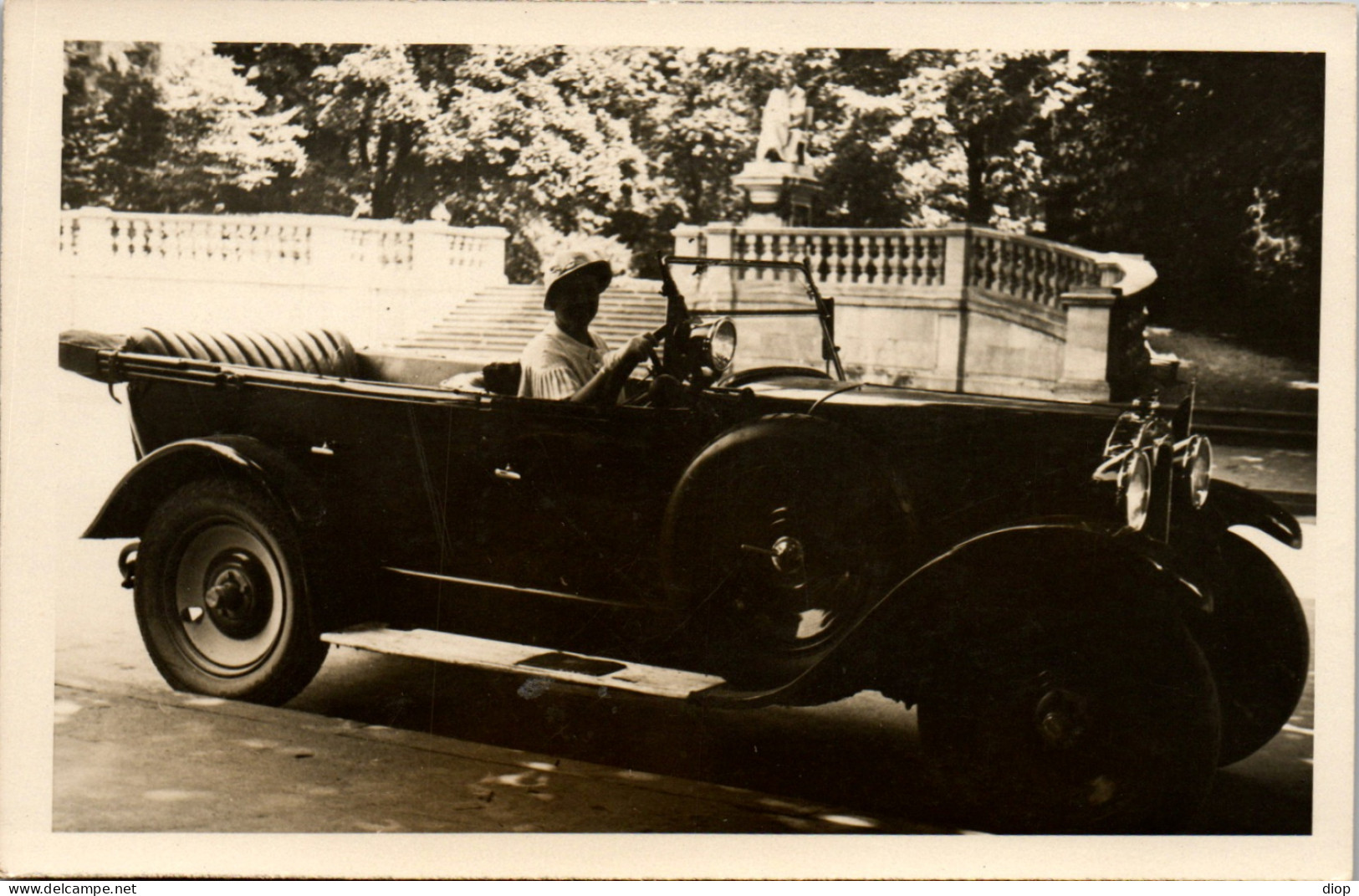 CP Carte Photo D&#039;&eacute;poque Photographie Vintage Automobile Voiture Auto Cabriolet - Automobiles