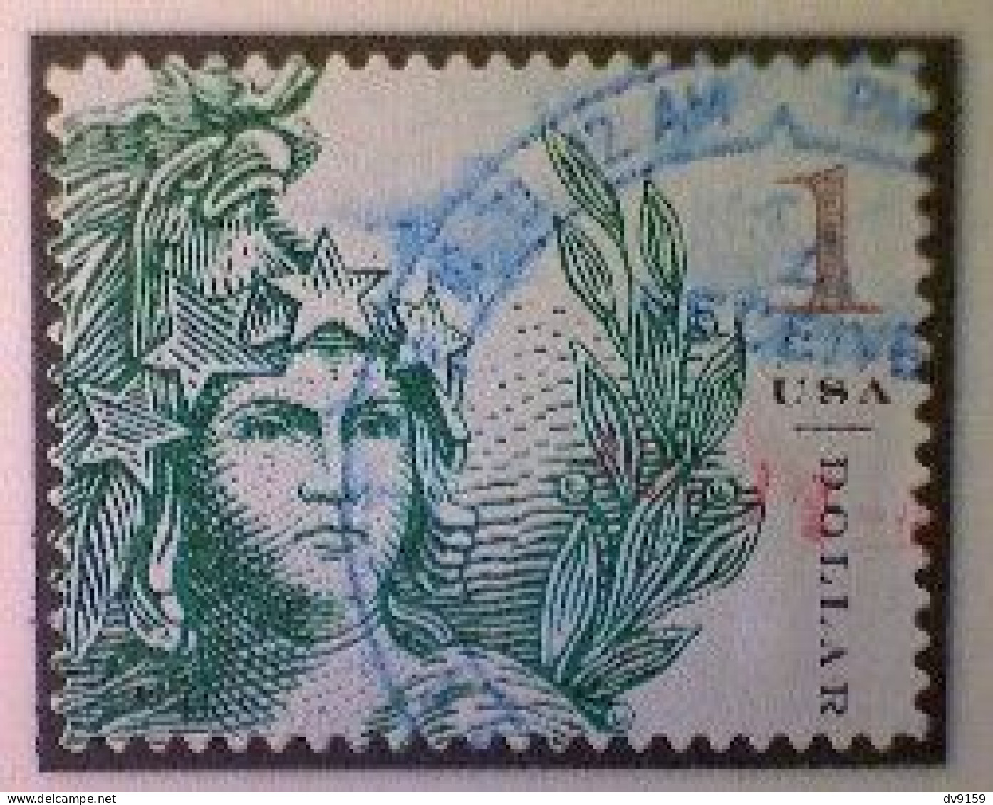 United States, Scott #5295, Used(o), 2018, Statue Of Freedom, $1.00, Emerald - Gebruikt