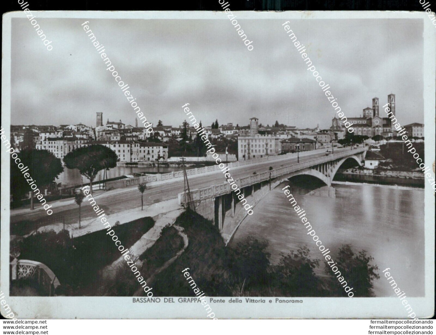 Bl622 Cartolina Bassano Del Grappa Ponte Vittoria E Panorama Vicenza - Vicenza