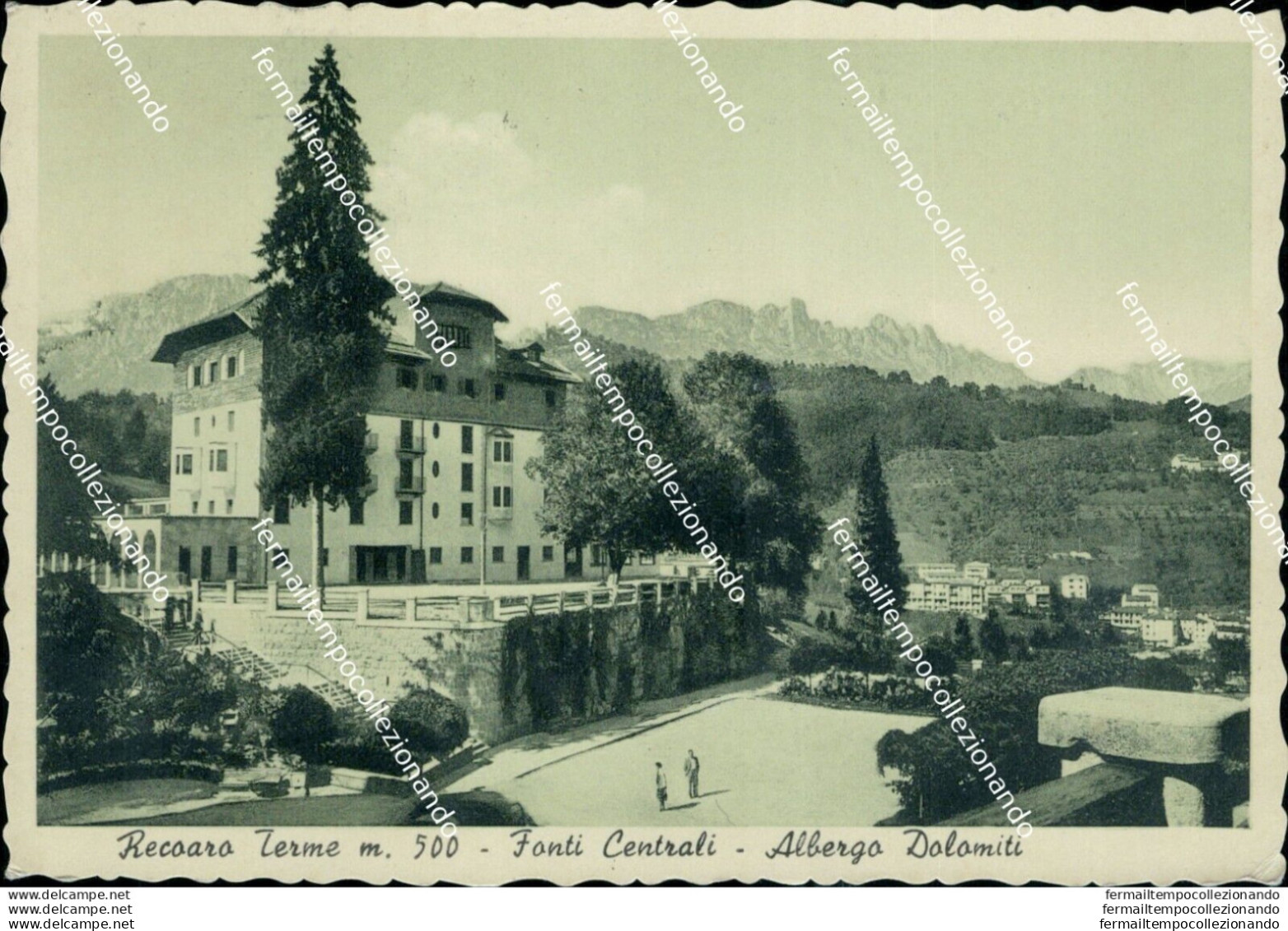 Bl567 Cartolina Recoaro Terme Fonti Centrali Albergo Dolomiti Vicenza - Vicenza