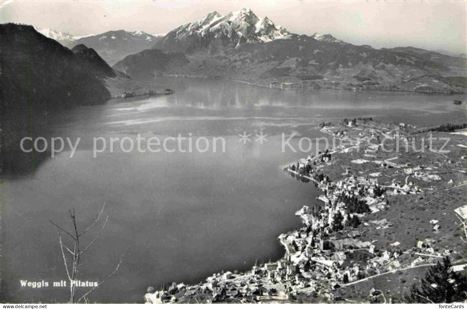 12739149 Weggis Vierwaldstaettersee Fliegeraufnahme Mit Pilatus Weggis - Sonstige & Ohne Zuordnung