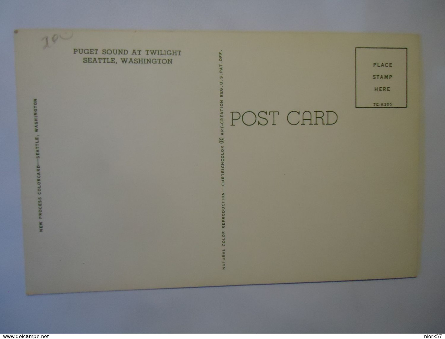 UNITED STATES    POSTCARDS  WHASHINGTON PUGET SOUND - Other & Unclassified