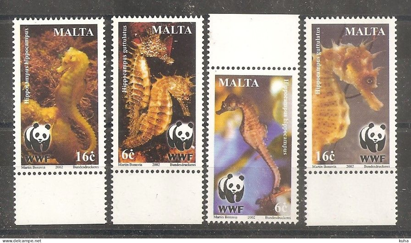 Fish Malta WWF MNH - Pesci