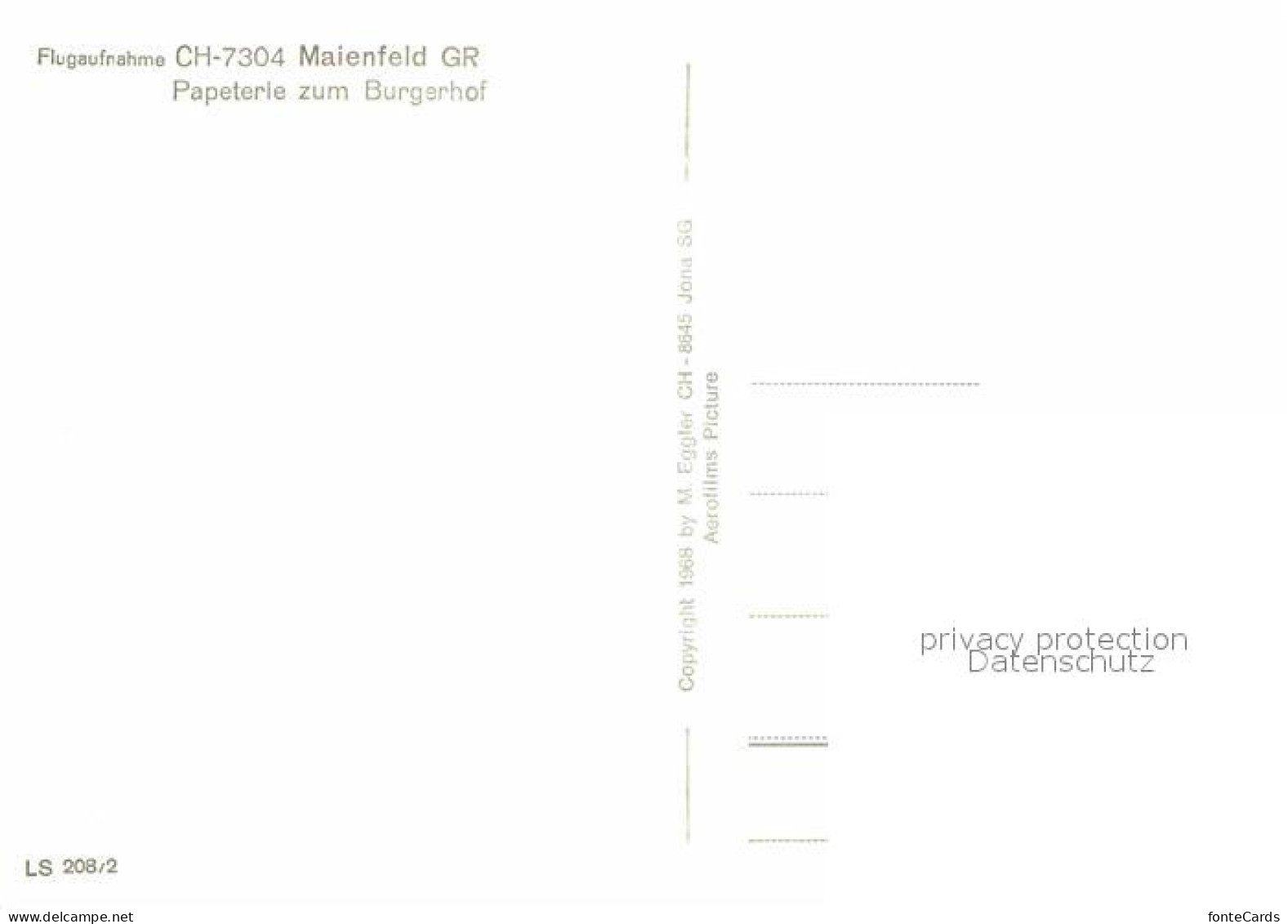 12738559 Maienfeld Fliegeraufnahme Maienfeld - Other & Unclassified