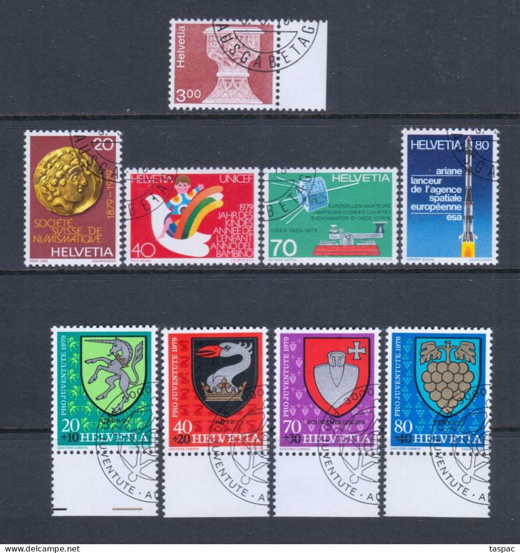 Switzerland 1979 Complete Year Set - Used (CTO) - 23 Stamps (please See Description) - Used Stamps