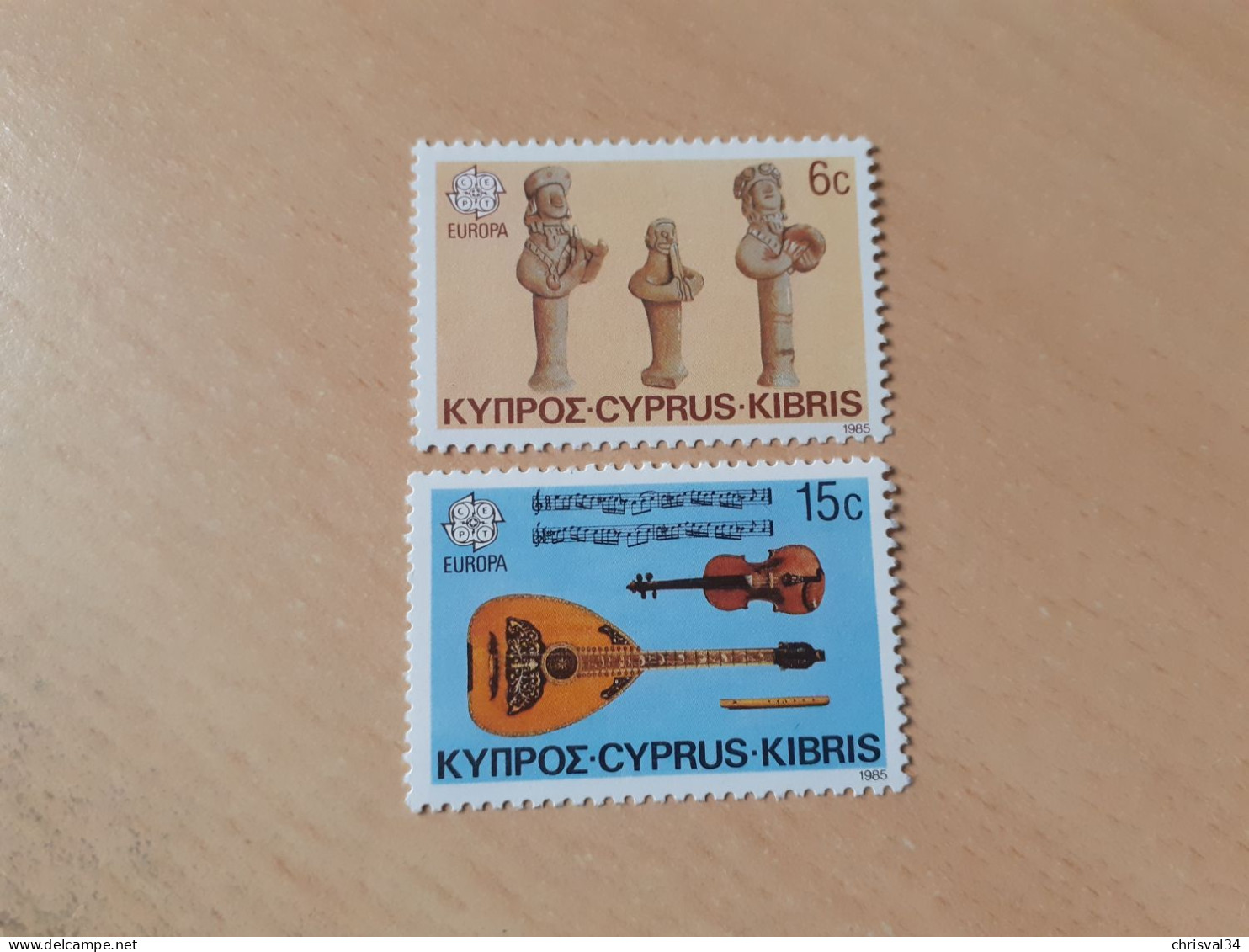 TIMBRES   CHYPRE   EUROPA   1985   N  637  /  638   NEUFS   LUXE** - 1985