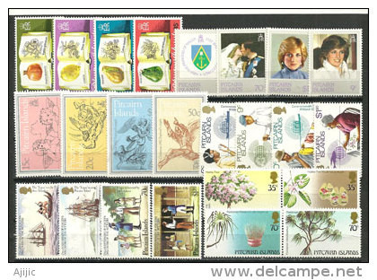 Années Complètes 1982 & 1983.  24 T-p  Neufs **. Côte 24,00 €. (séries Fruits,fleurs,arbres,Diana) - Pitcairn Islands