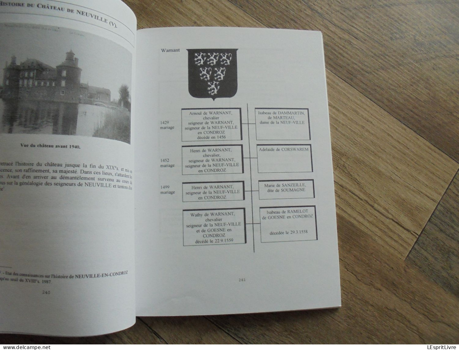 MEMOIRE DE NEUPRE N° 9 Régionalisme Plainevaux Rotheux Château Neuville Famille Warnant Scieur En Long Poste Téléphone - Bélgica