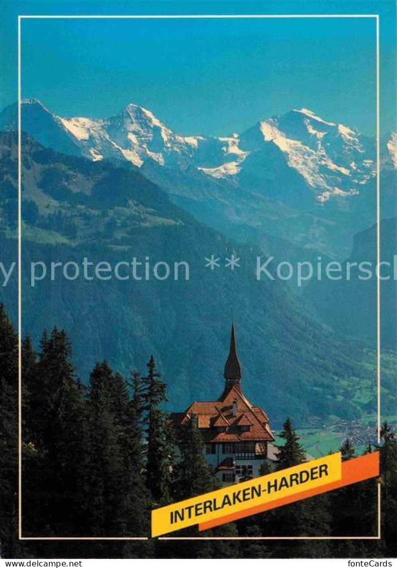 12736169 Harder Harder Kulm Mit Eiger Moench Und Jungfrau Berner Alpen Harder - Altri & Non Classificati