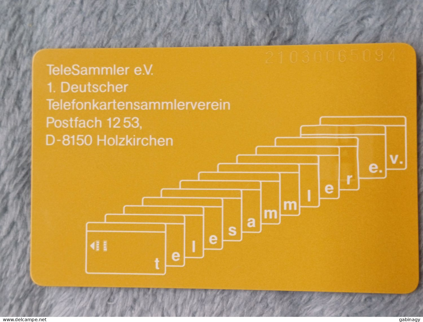 GERMANY-1225 - K 0254 - TeleSammler E.V. - Jahreskarte 1990 (Telephon-Billet) - 1.000ex. - K-Series : Serie Clientes