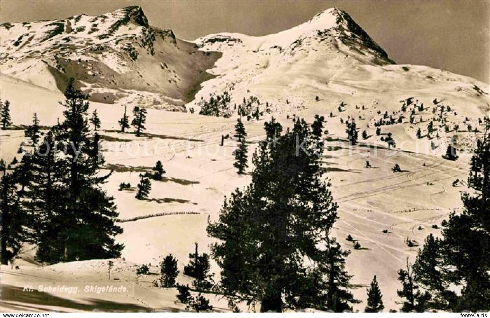 12735127 Kleine Scheidegg Interlaken Skigelaende Berner Alpen Kleine Scheidegg - Altri & Non Classificati