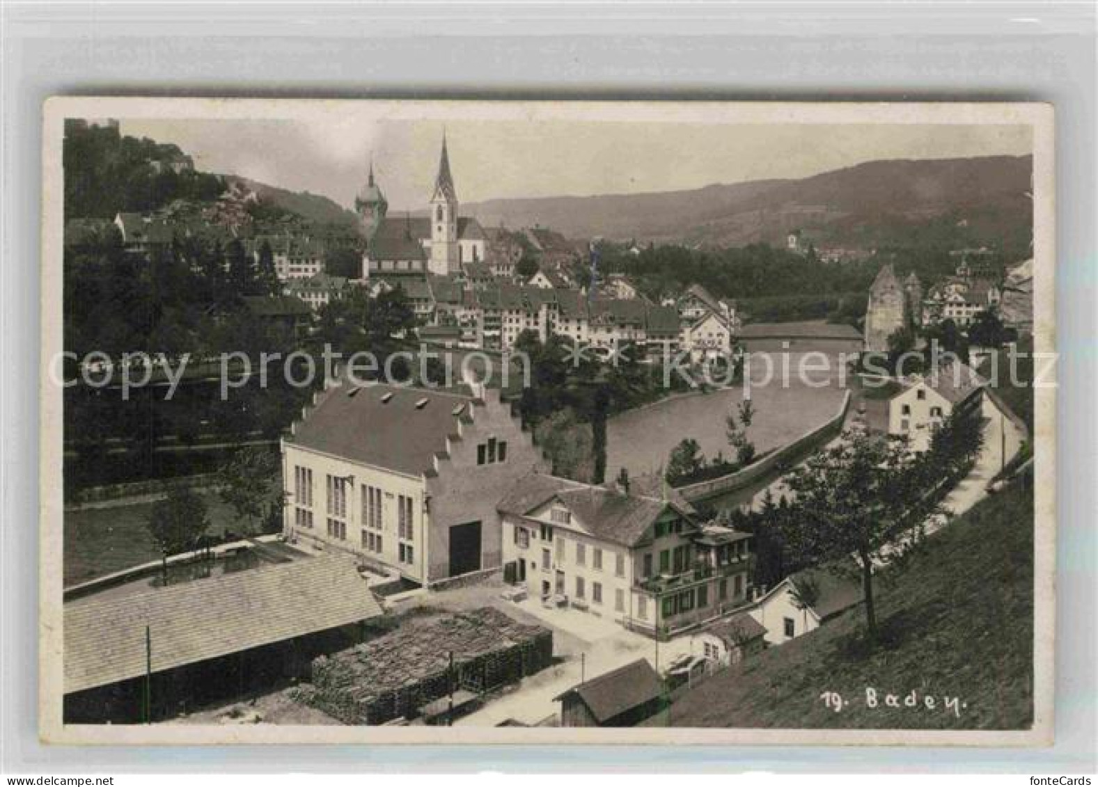 12734229 Baden AG Kirche Kuranstalt Freihof Baden - Altri & Non Classificati