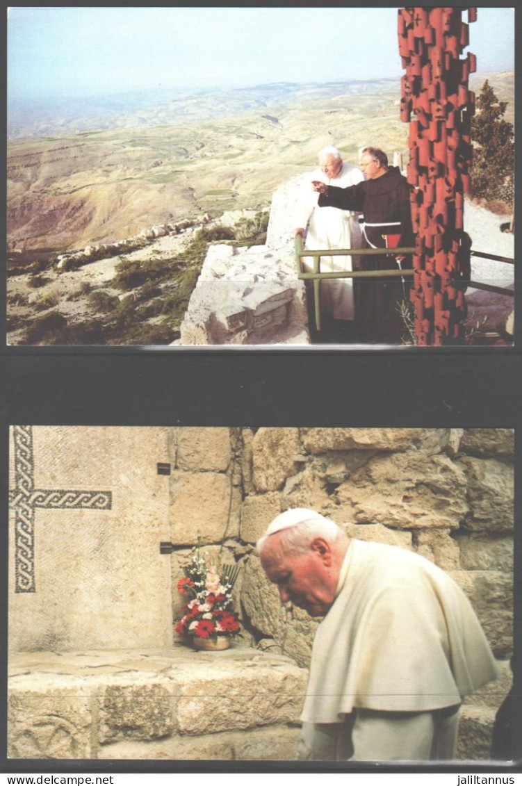 JORDAN POATCARD -  MOUNT NEBO -VISIT POPE JOHN PAUL 2 20/3/2000 - Jordan