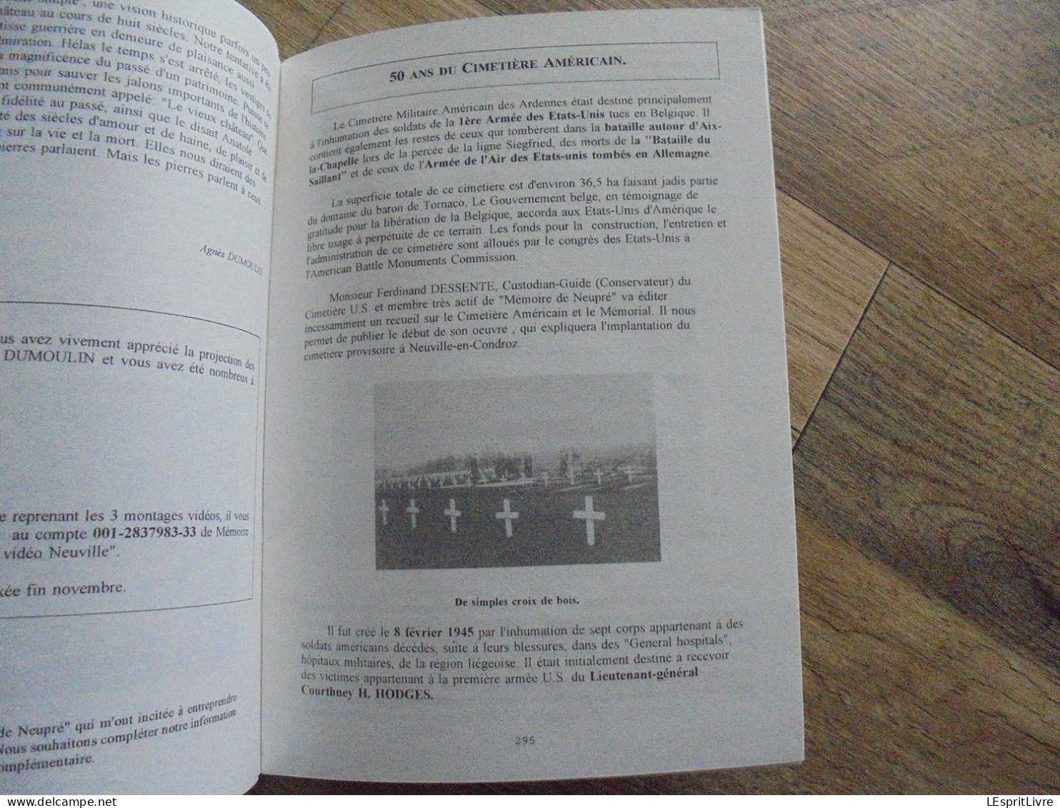 MEMOIRE DE NEUPRE N° 10 Régionalisme Plainevaux Château Neuville Famille Warnant Scieur Long Cimetière Américain Arbre