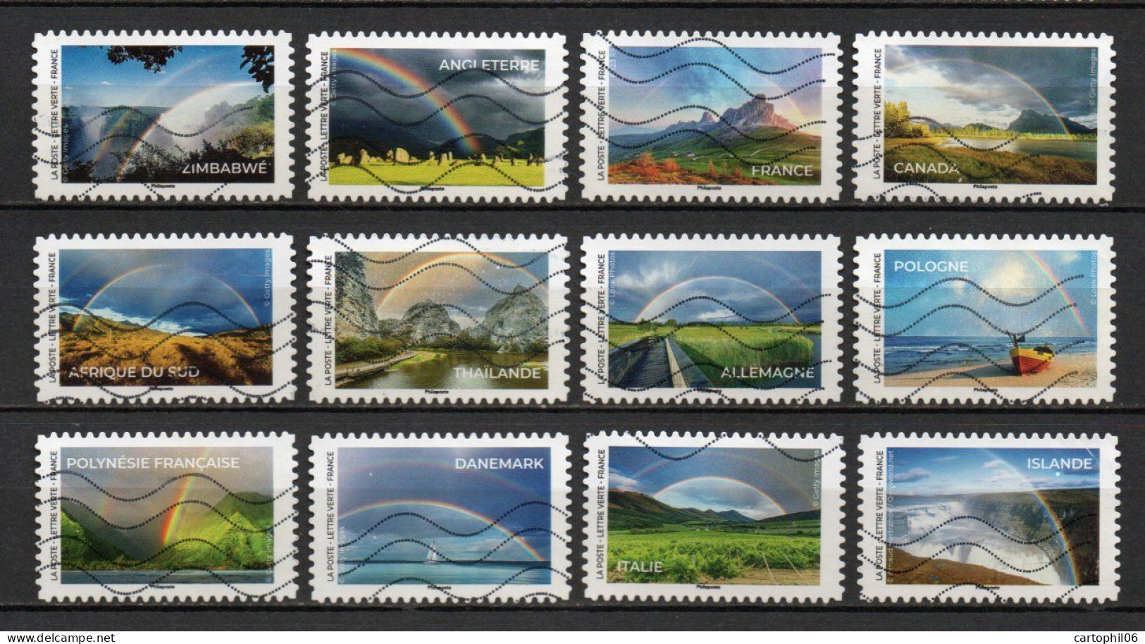 - FRANCE Adhésifs N° 2228/39 Oblitérés - Série Complète ENTRE CIEL ET TERRE 2023 (12 Timbres) - - Oblitérés