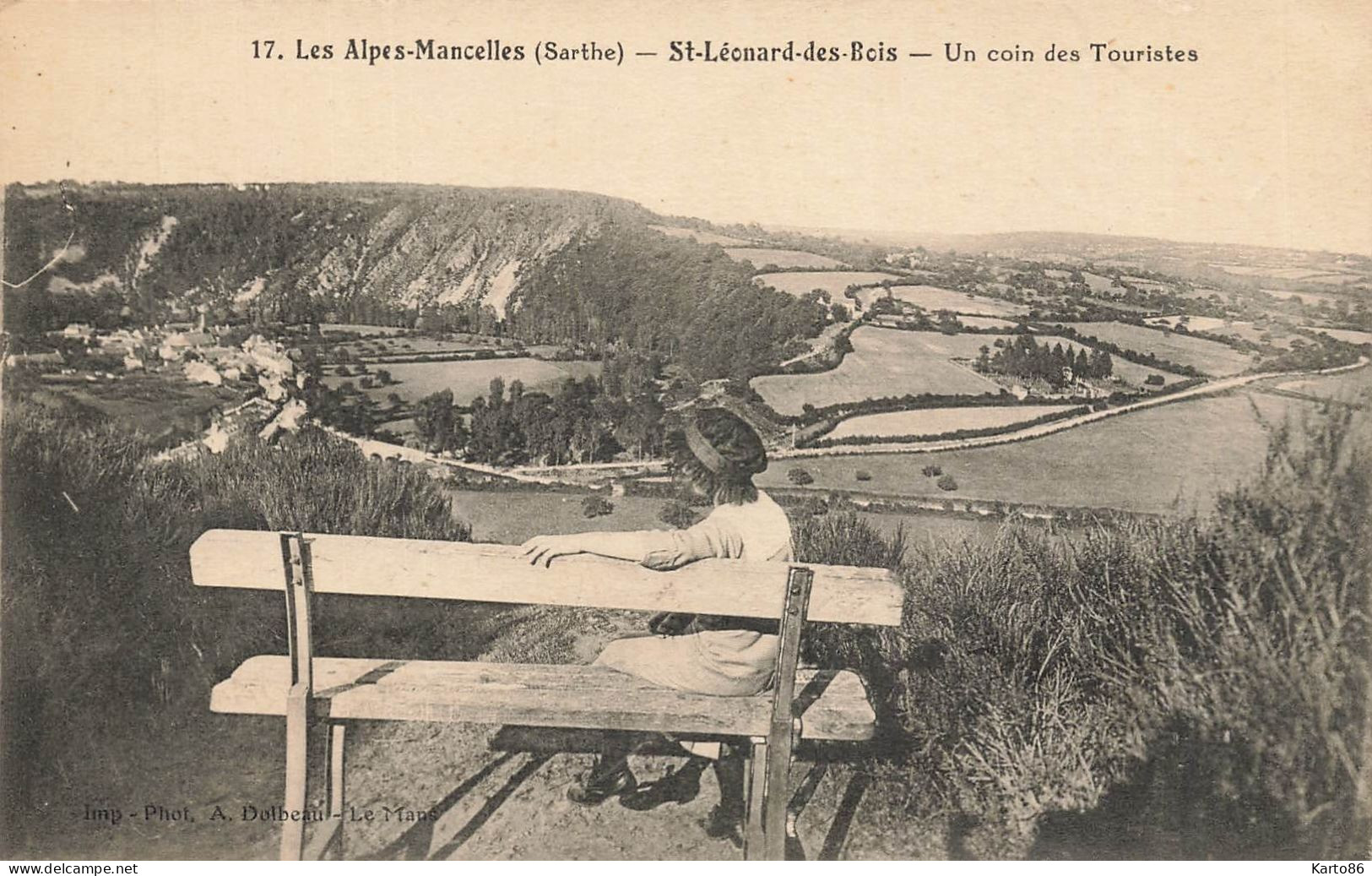 St Léonard Des Bois * Vue Sur La Ville Et Les Alpes Mancelles - Saint Leonard Des Bois