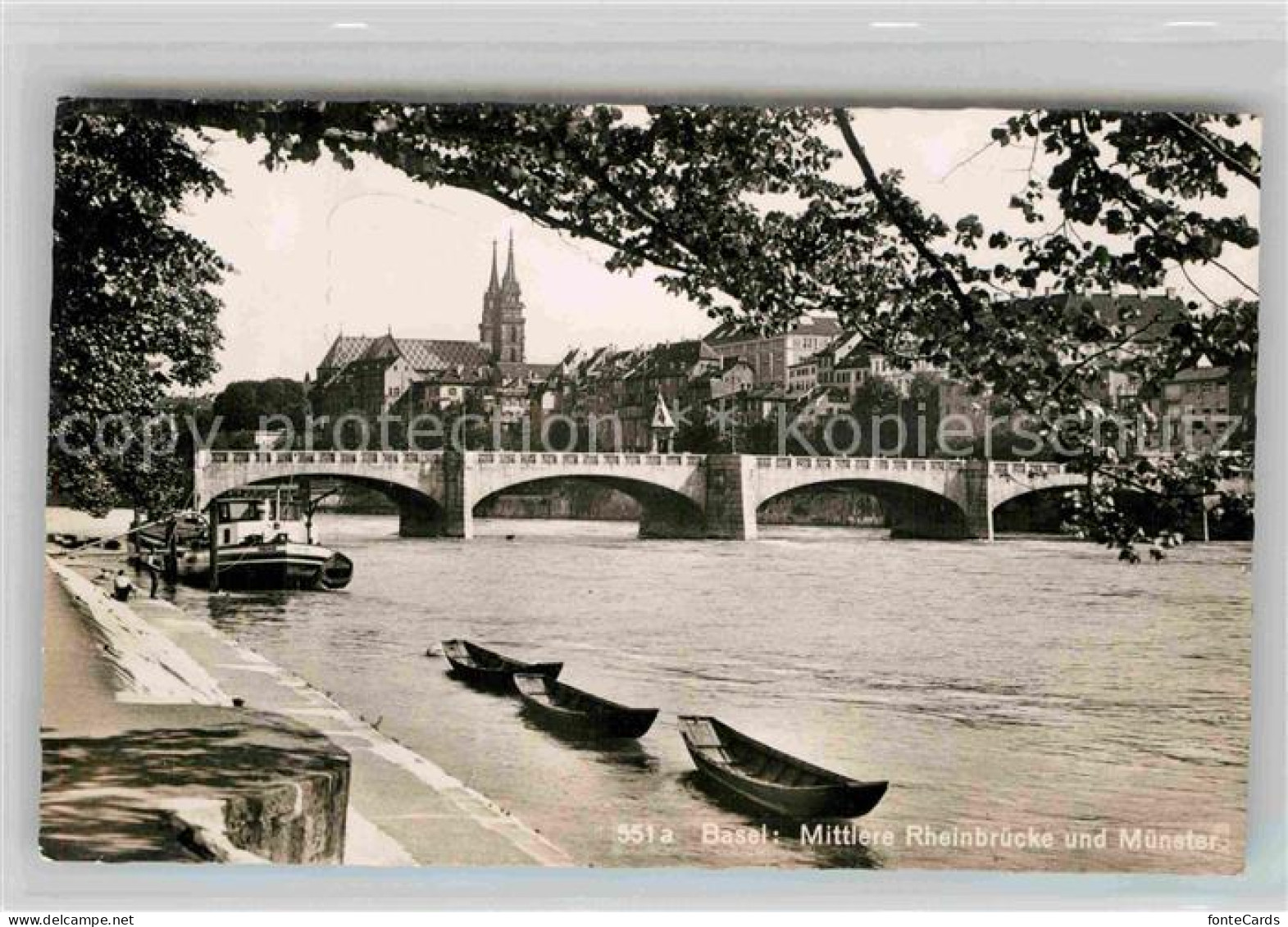 12733467 Basel BS Mittlere Rheinbruecke Uenster Basel - Sonstige & Ohne Zuordnung