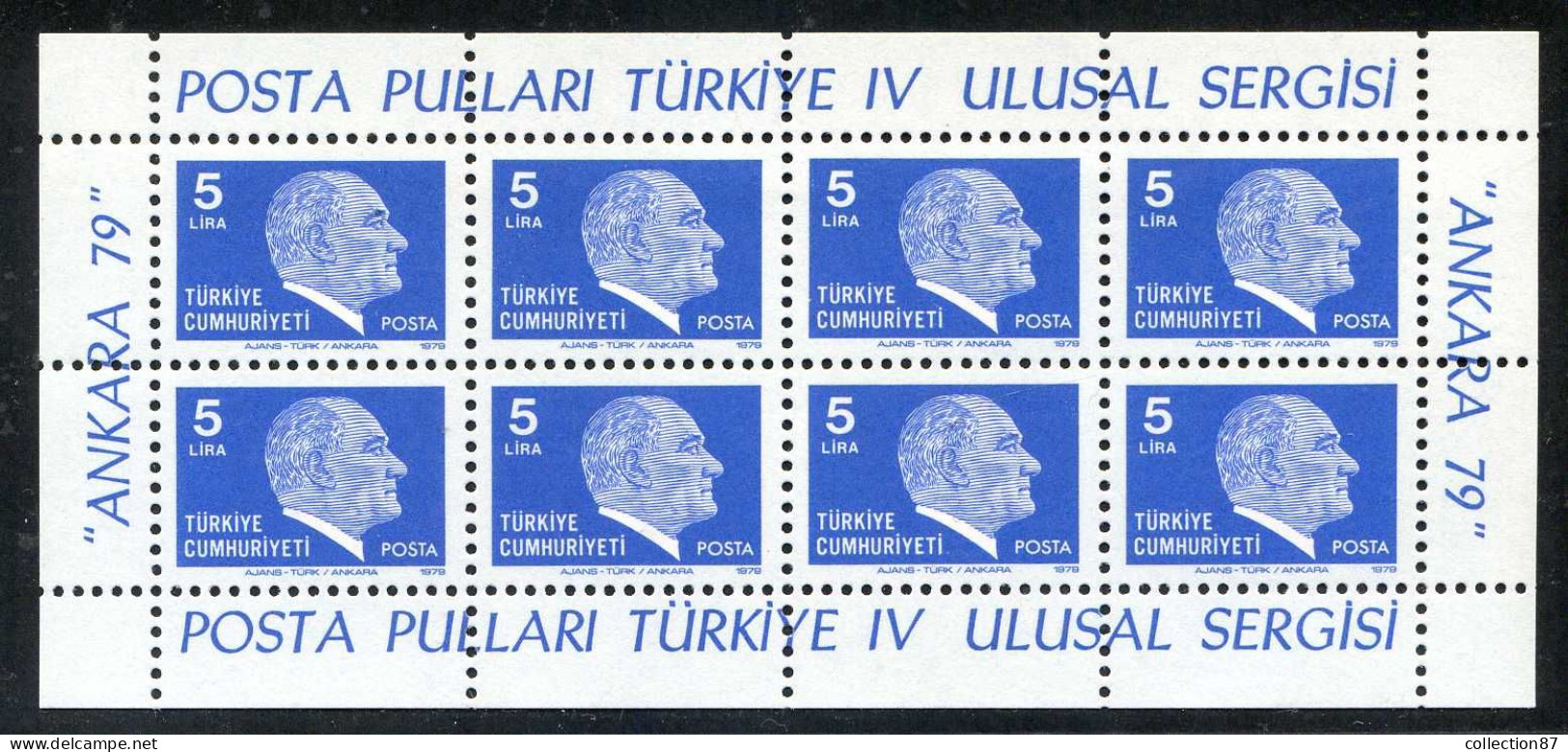 REF093 > TURQUIE < Yv BF N° 20 * * -  MNH * * -- Turkey -- Bloc Block - Blocks & Kleinbögen