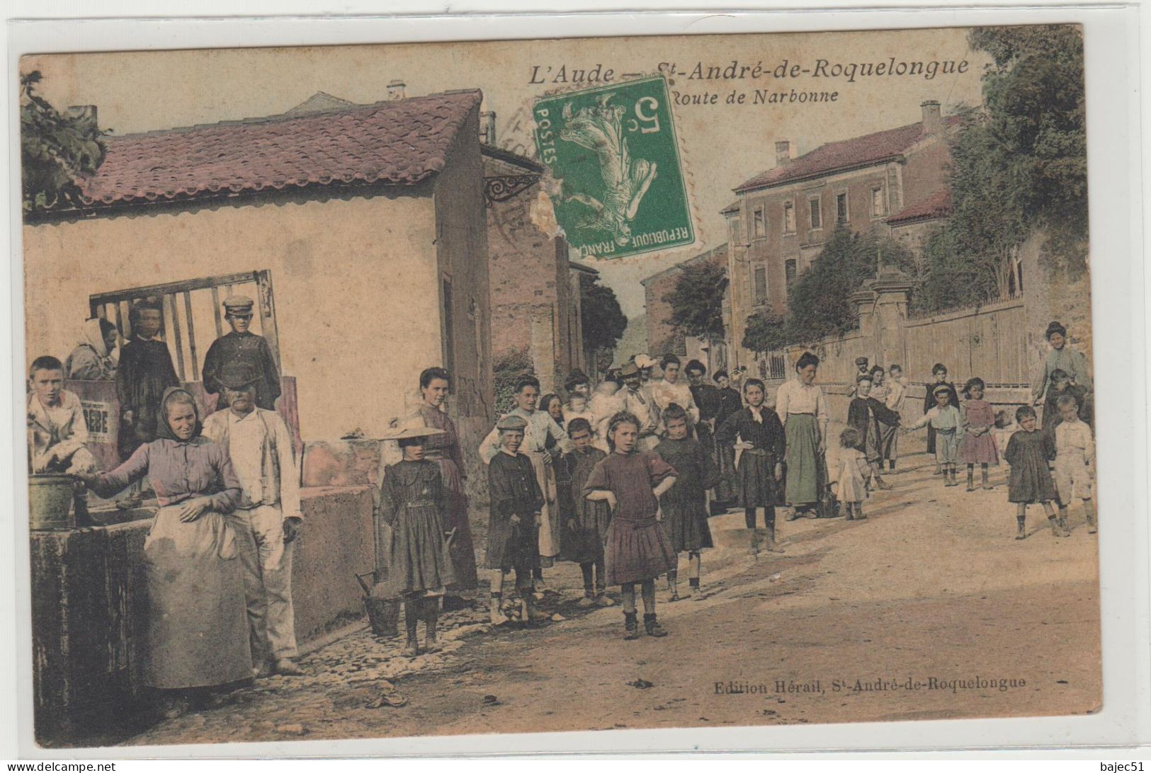 Saint André De Roquelongue " Route De Narbonne " Couleur Rare - Other & Unclassified