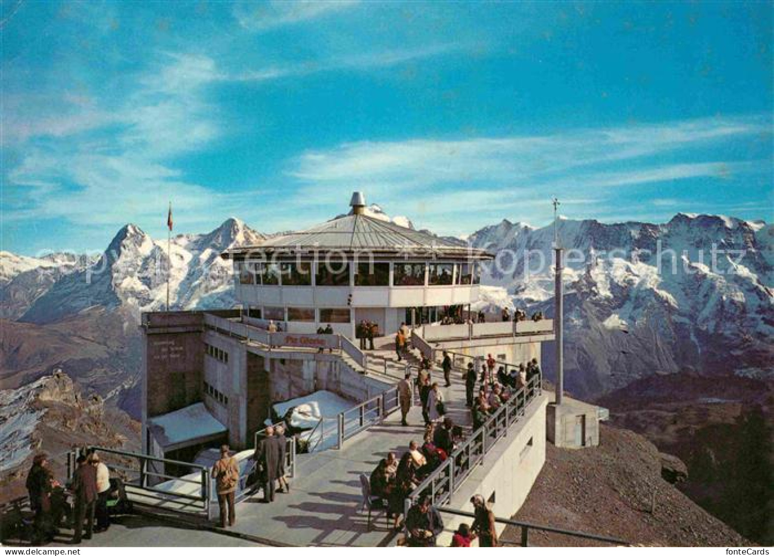 12733139 Muerren BE Schilthornbahn Drehrestaurant Piz Gloria Eiger Moench Jungfr - Other & Unclassified