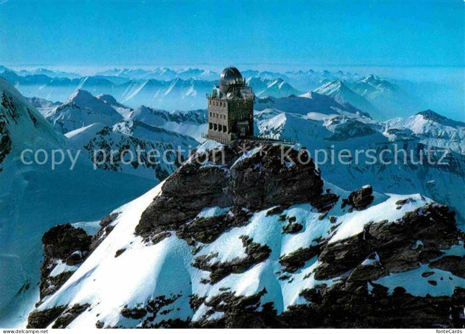 12733089 Jungfraujoch Meteorologische Station Auf Der Sphinx Fernsicht Alpenpano - Other & Unclassified