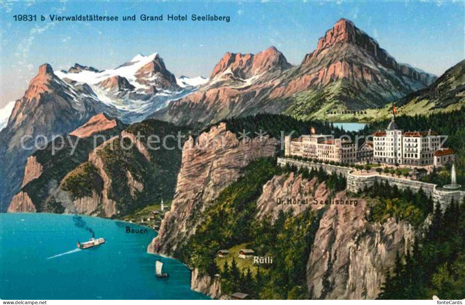 12732989 Ruetli Vierwaldstaettersee Mit Grand Hotel Seelenberg Ruetli - Sonstige & Ohne Zuordnung