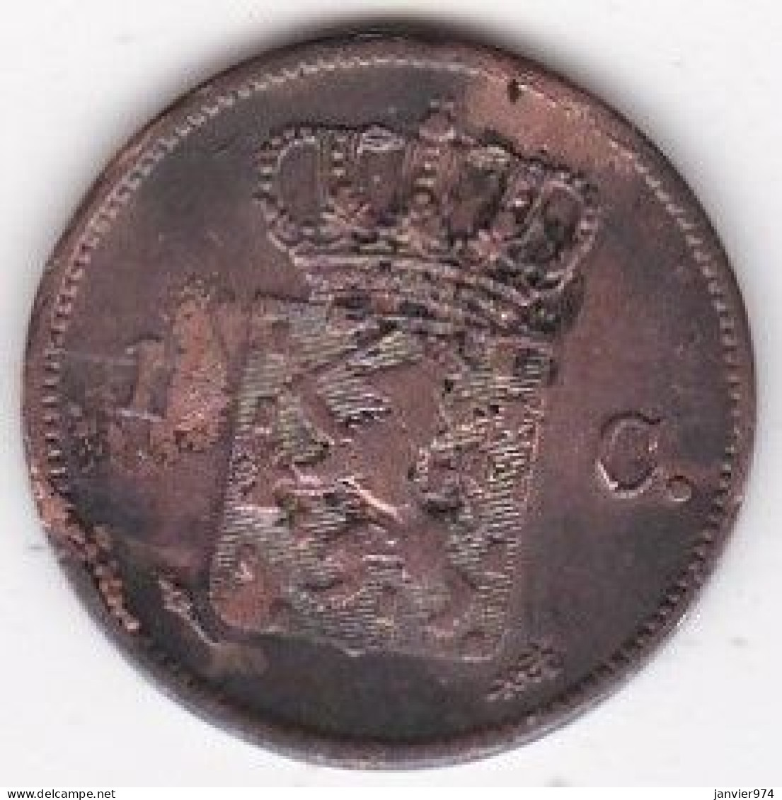 Pays Bas 1 Cent 1822 Willem I En Cuivre, KM# 47 - 1815-1840 : Willem I