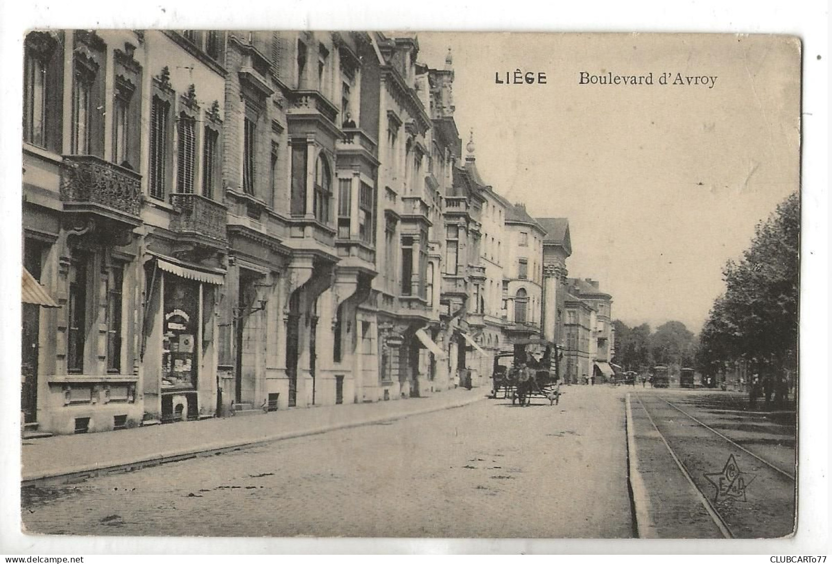 Liège (Belgique, Liège) : Le Boulevard D'Avroy En 1913 (animé) PF - Lüttich