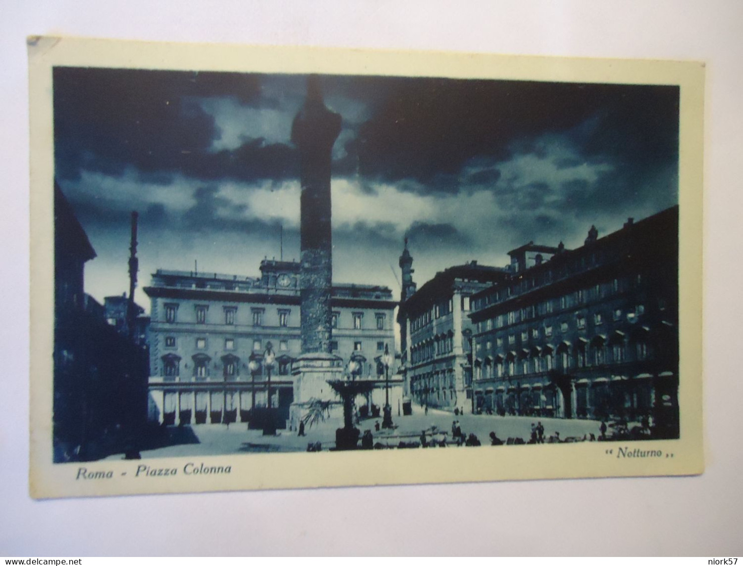 ITALY POSTCARDS ROMA PIAZZA COLONA 1925 POSTMARK ROMA  -CUENO - Other & Unclassified