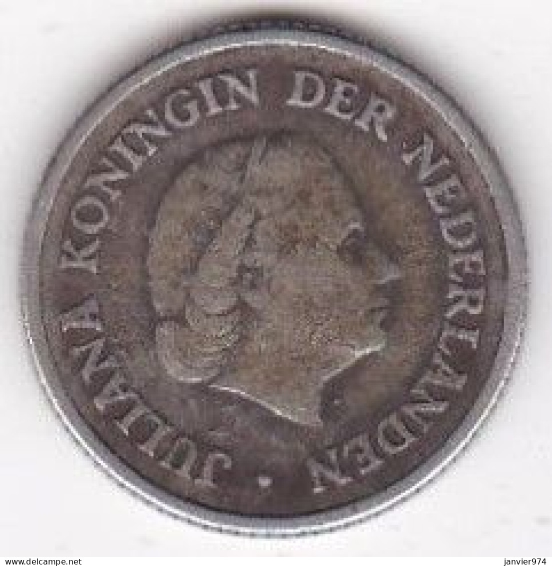Antilles Néerlandaises 1/4 Gulden 1956, Juliana, En Argent, KM# 4 - Netherlands Antilles