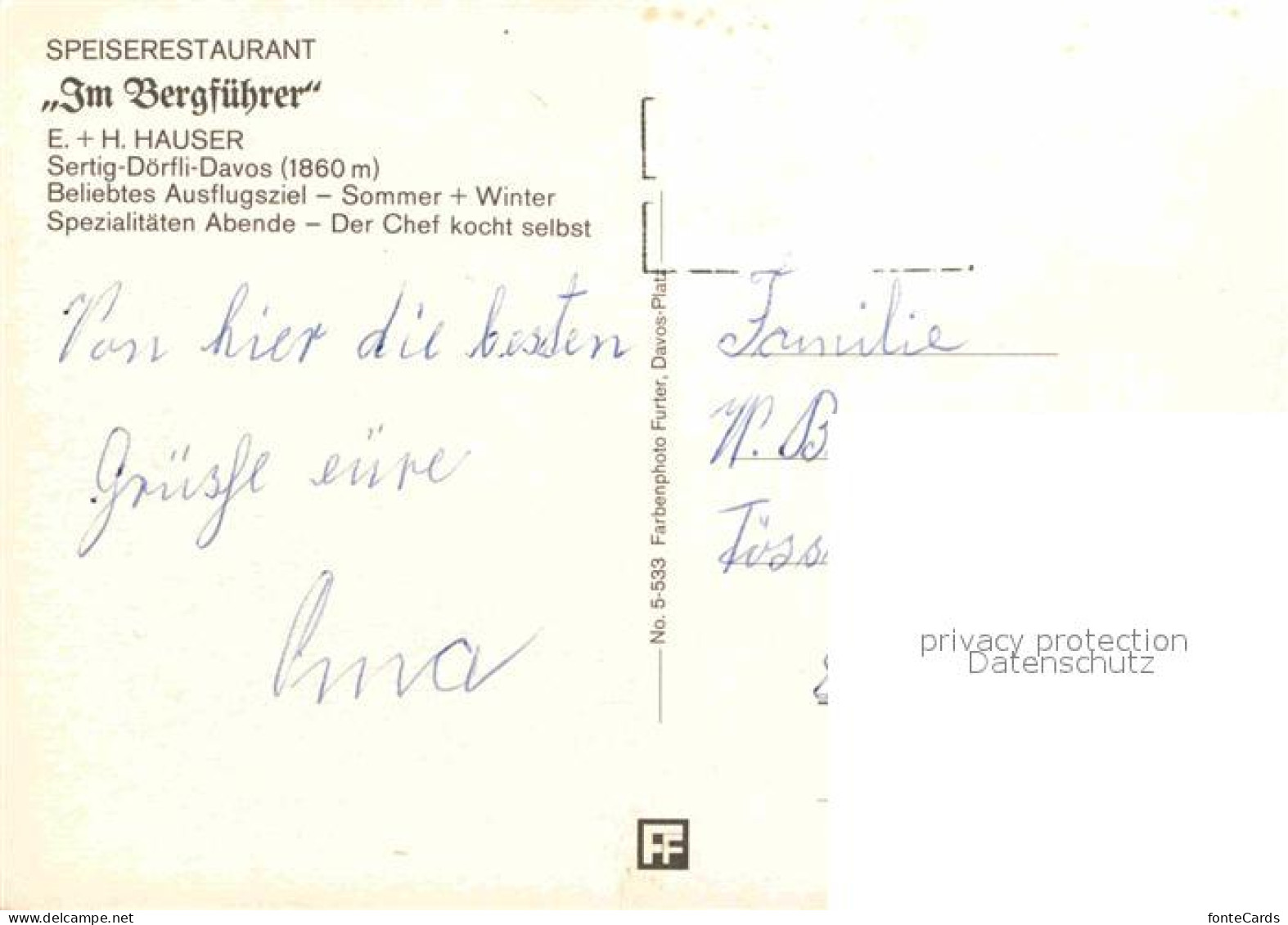 12731499 Sertig Doerfli Restaurant Zum Bergfuehrer Sertig Doerfli - Otros & Sin Clasificación