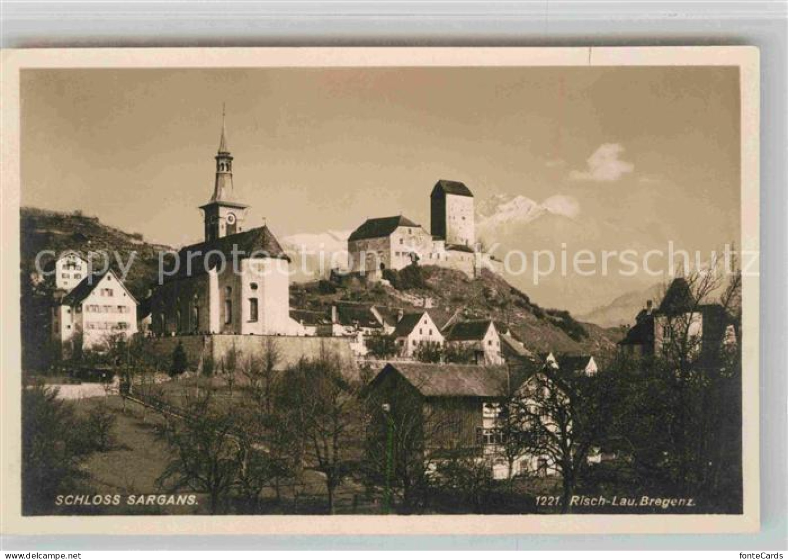 12731157 Sargans Schloss Kirche  Sargans - Autres & Non Classés