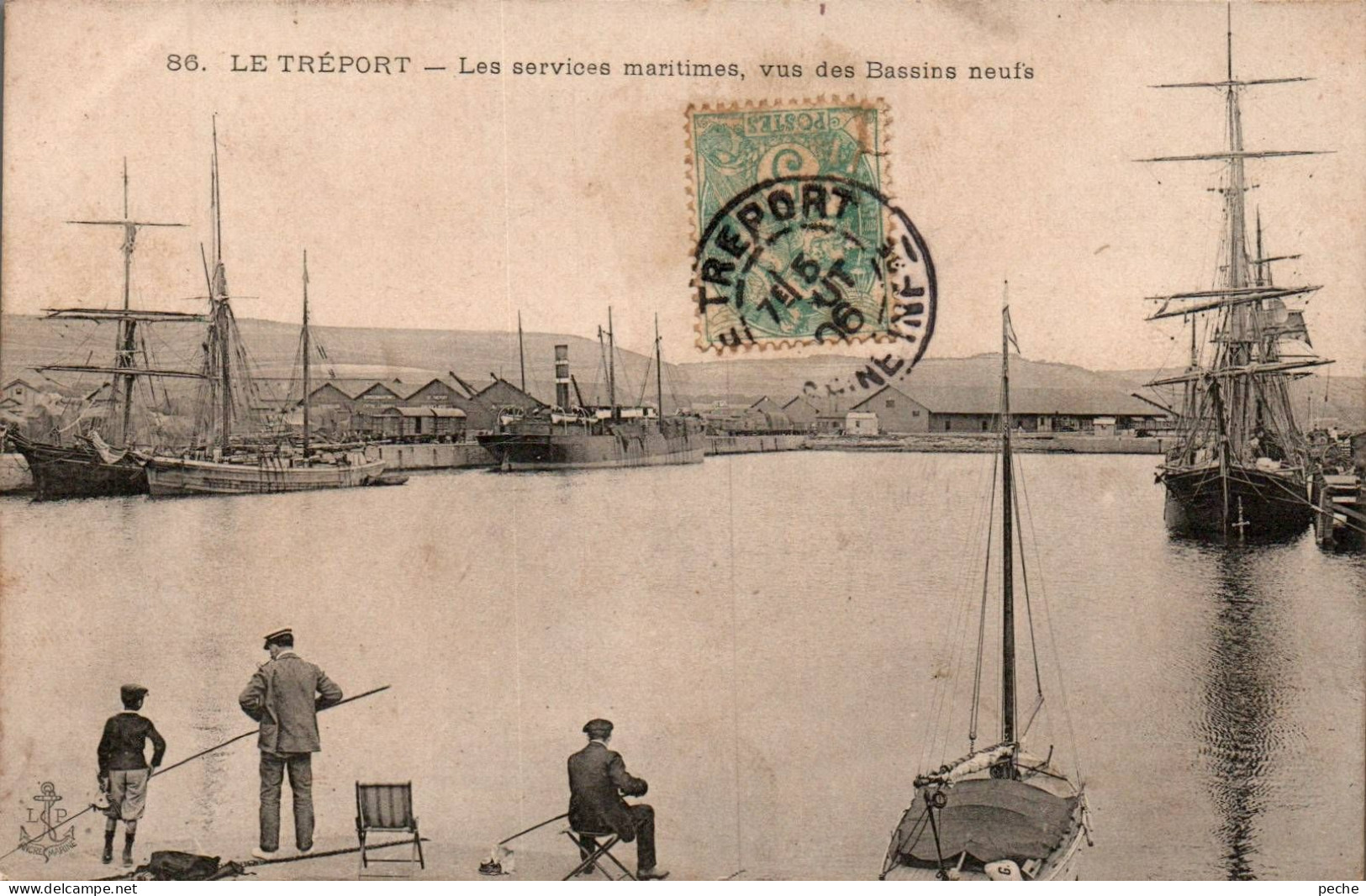 N°2558 W -cpa Le Tréport -les Services Maritimes- - Le Treport