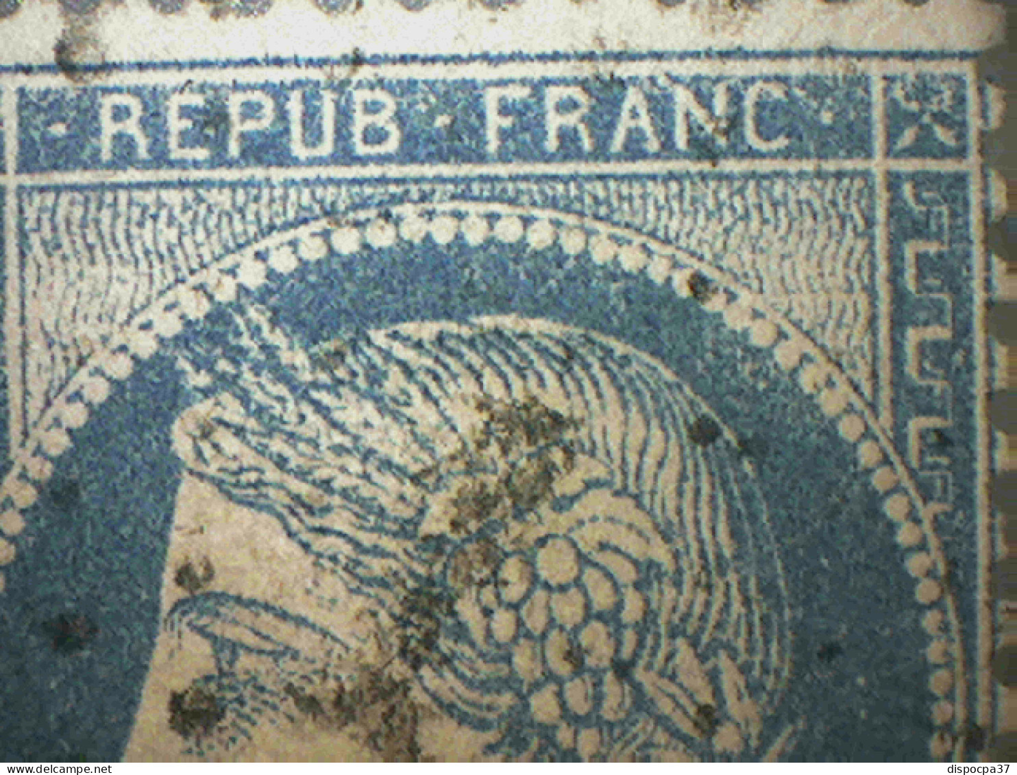 FRANCE CLASSIQUE.SAGE- N°60 C- ÉTOILE DE PARIS N°1 6BUREAU PL. DE LA BOURSE - REF MS +VARIÉTÉ - 1871-1875 Ceres