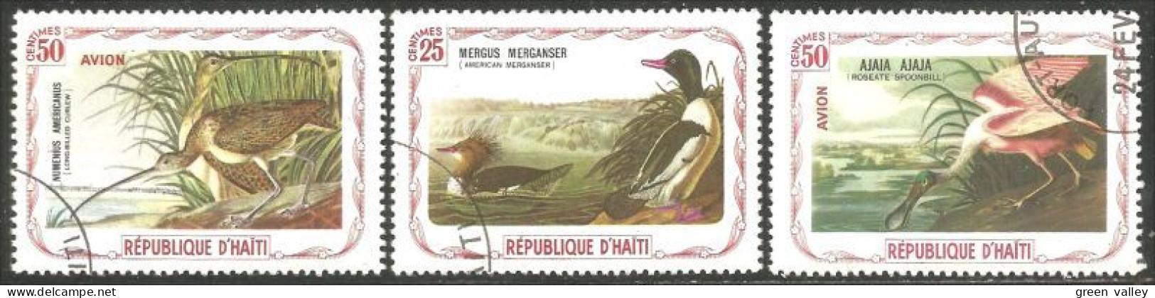 OI-202 Haiti Audubon Oiseaux Birds Canard Duck Spoonbill Tourne-pierre - Andere & Zonder Classificatie