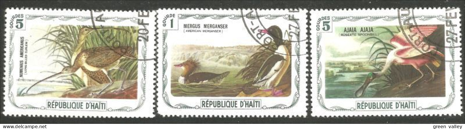 OI-204 Haiti Audubon Oiseaux Birds Canard Duck Spoonbill Tourne-pierre - Sonstige & Ohne Zuordnung