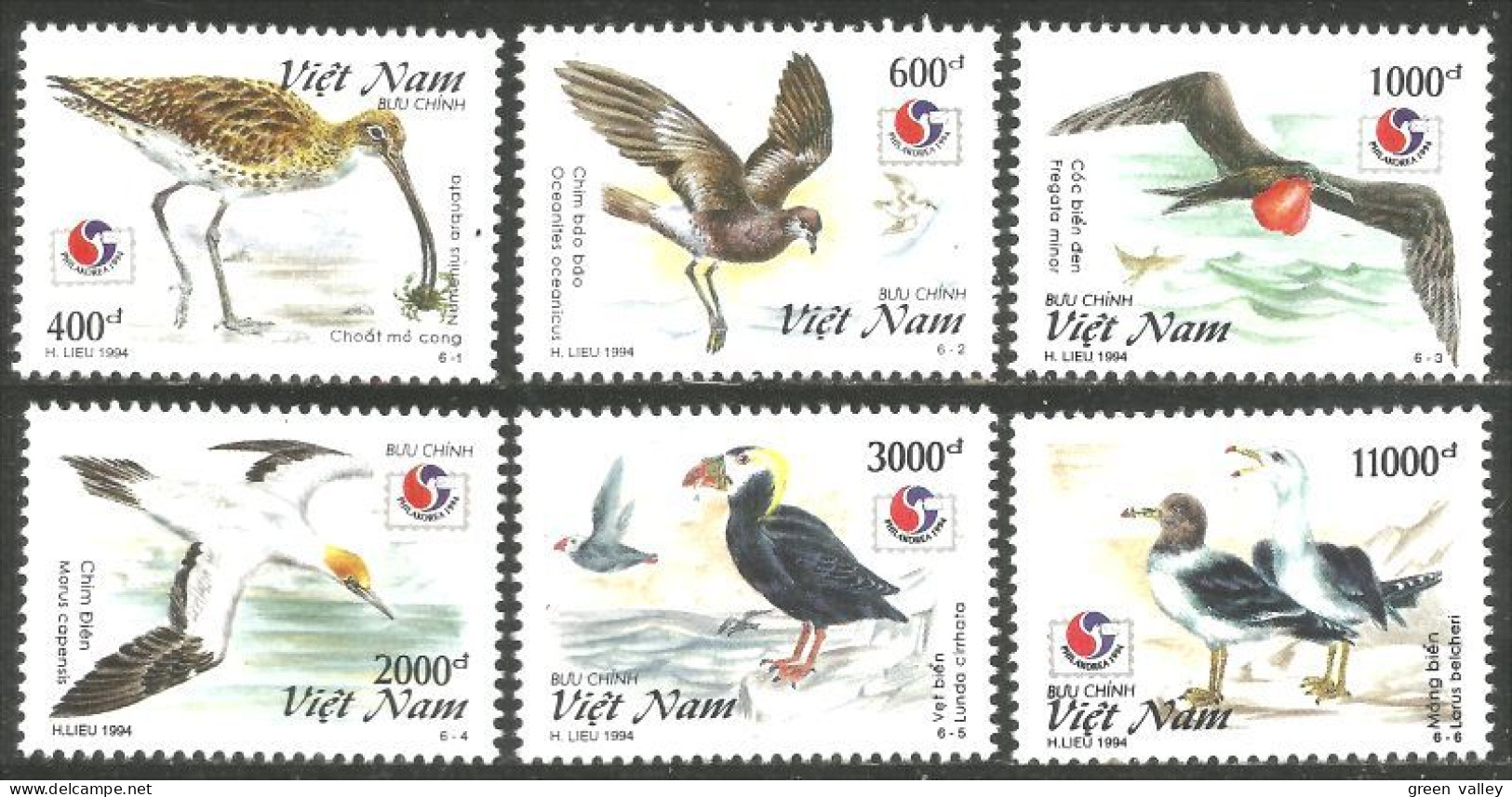 OI-188a Vietnam Oiseaux Birds Fregate Mouette Seagull Albatros Mowe Puffin MNH ** Neuf SC - Viêt-Nam