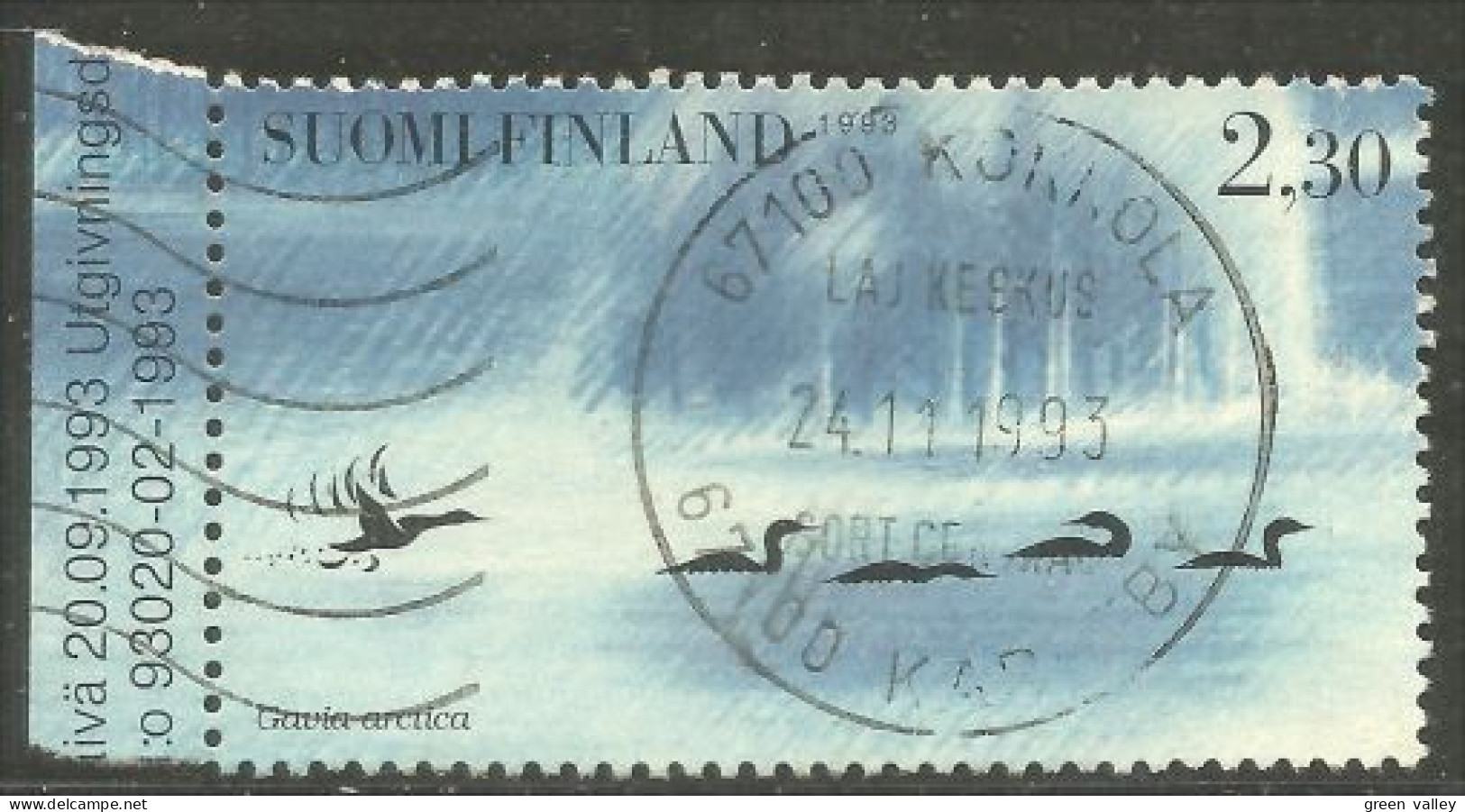 OI-182c KOKKOLA Finland 1993 Oiseau Bird Canard Duck Ente Anatra Pato Eend - Sonstige & Ohne Zuordnung