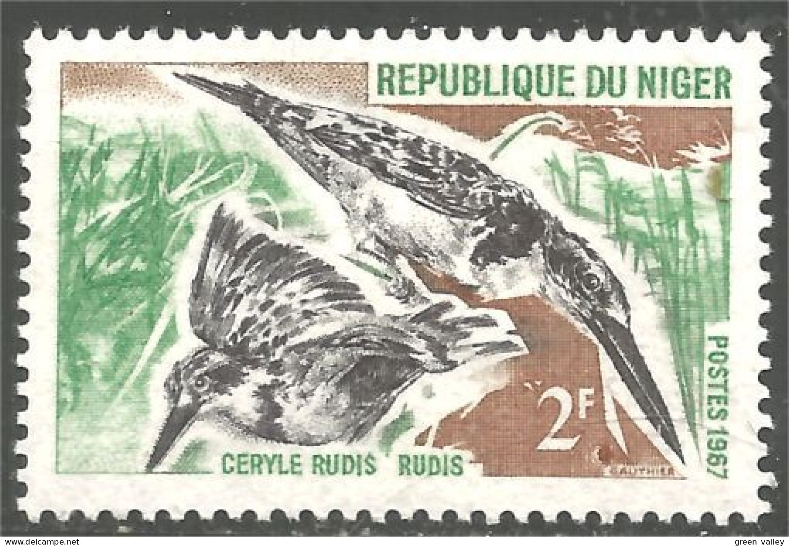 OI-166 Niger Oiseau Ceryle Bird Uccello Vogel - Altri & Non Classificati