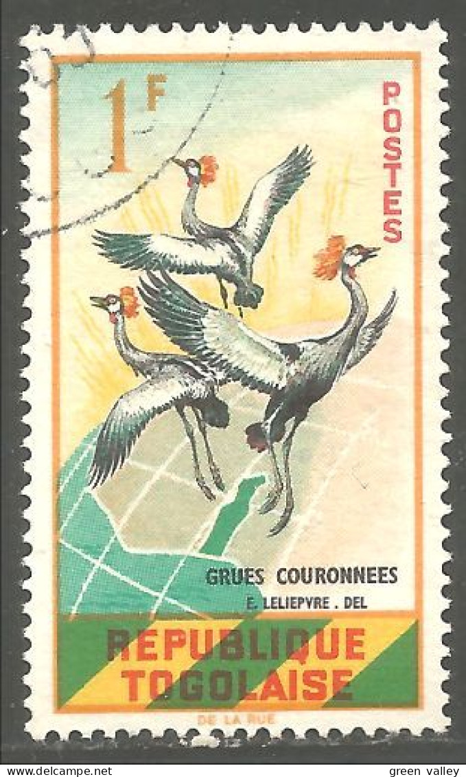 OI-133 Togo Grue Couronnée Grulla Gru Egret Kran Kraan Guindaste - Grues Et Gruiformes