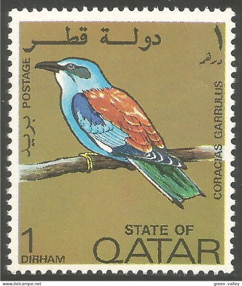 OI-135a Qatar Oiseau Bird Coracias Garrulus European Roller Uccello Vogel MH * Neuf - Autres & Non Classés