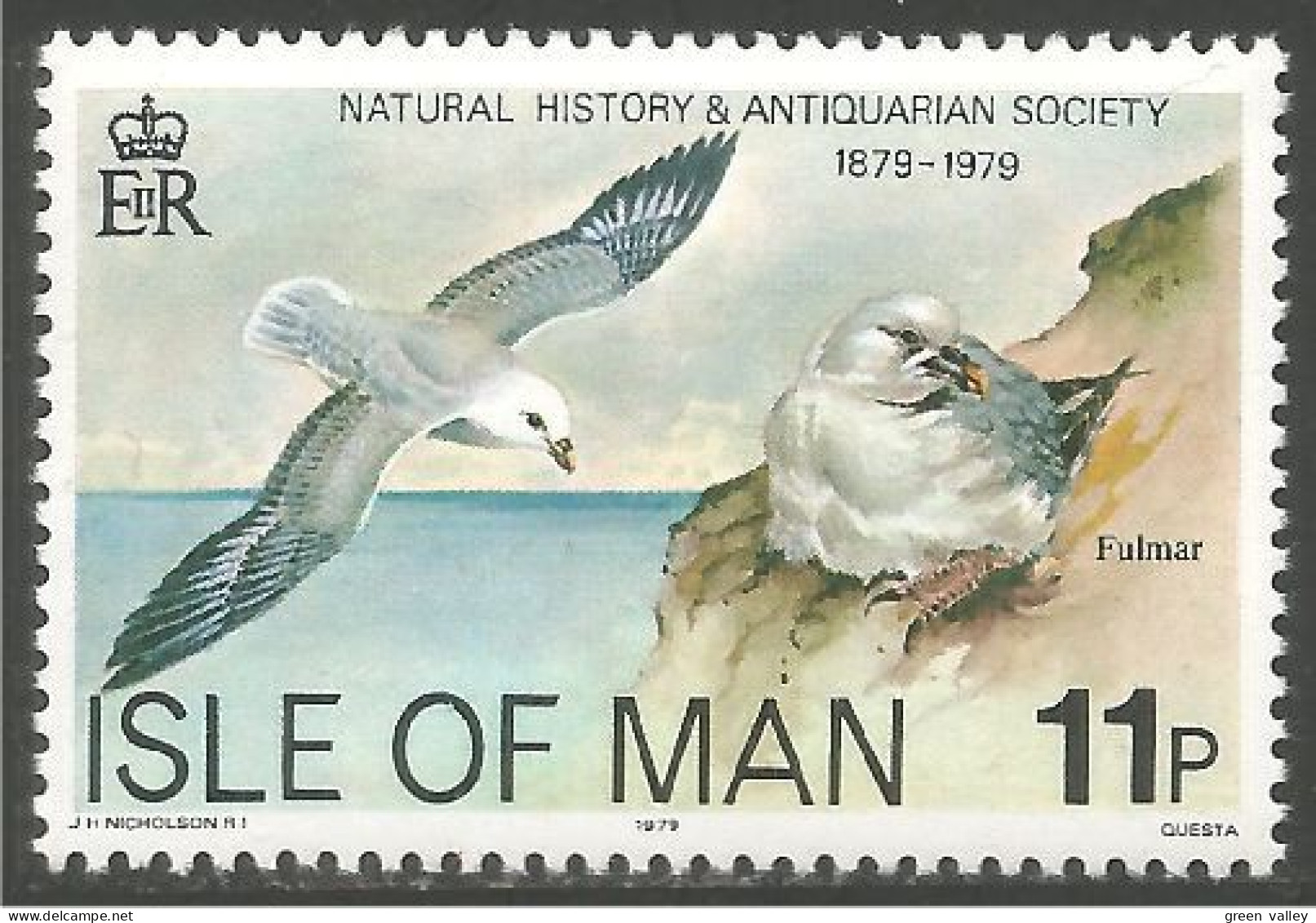 OI-108a Isle Of Man Mouette Fulmar Gull MNH ** Neuf SC - Mouettes