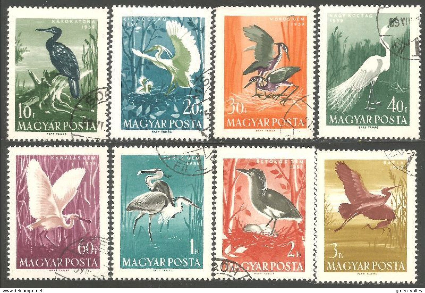 OI-71 Hongrie Cigogne Grue Heron Stork Stark Egret Garca-real - Kraanvogels En Kraanvogelachtigen
