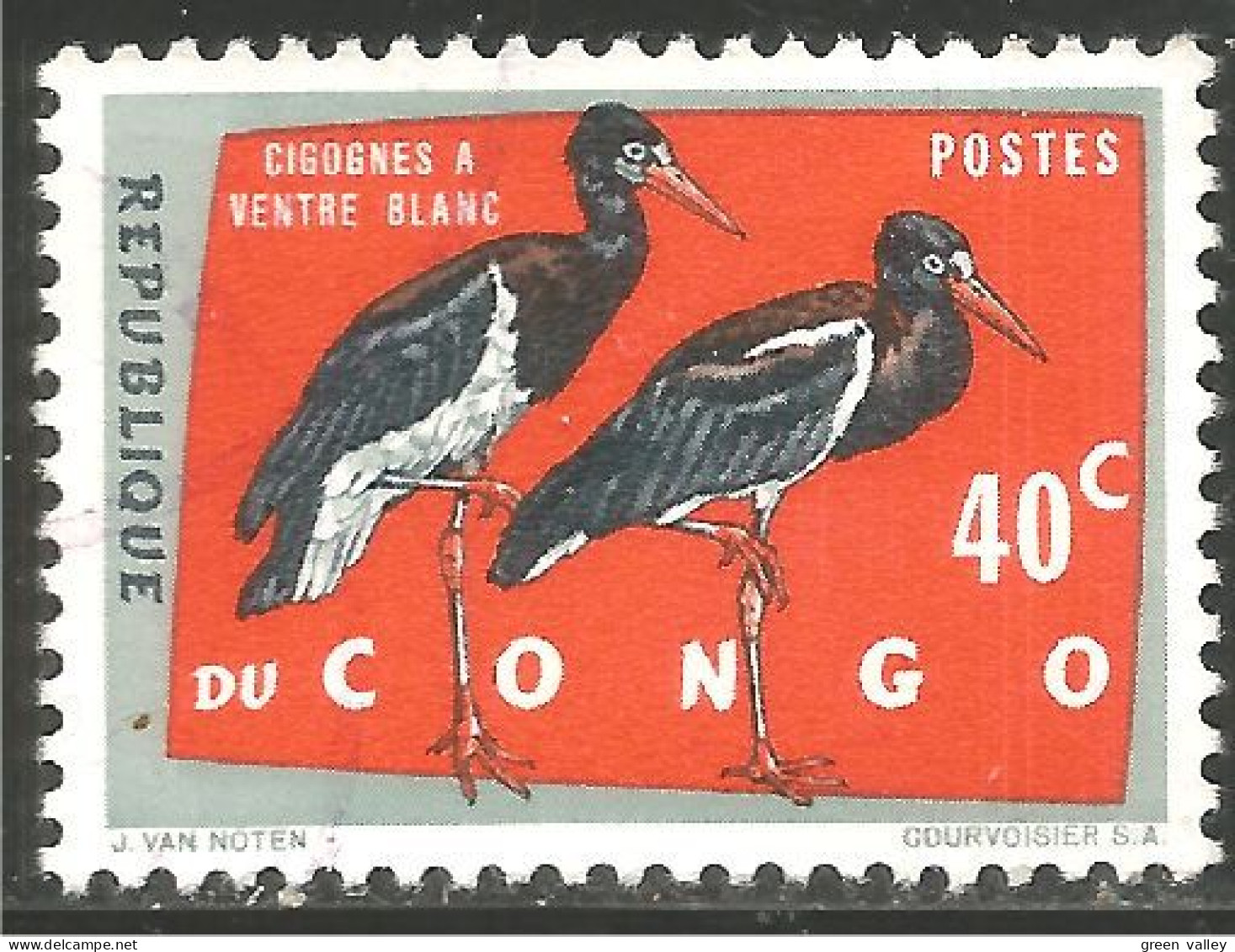OI-28c Congo Cigogne Cicogna Stork Storch Ciguena Cegonha Ooievaar MH * Neuf CH - Autres & Non Classés