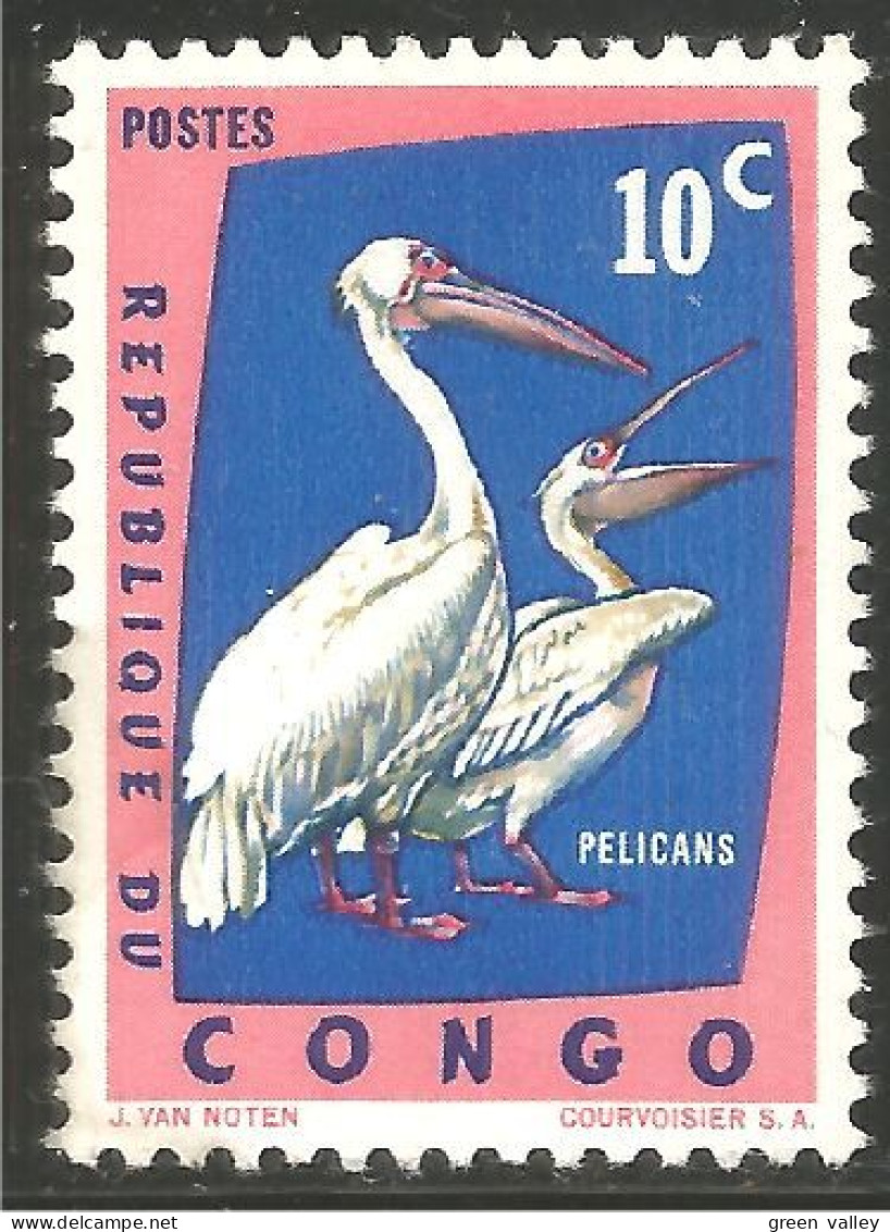 OI-25d Congo Pelican Pelikan Pelikaan Pellicano Pelicano MH * Neuf CH - Andere & Zonder Classificatie