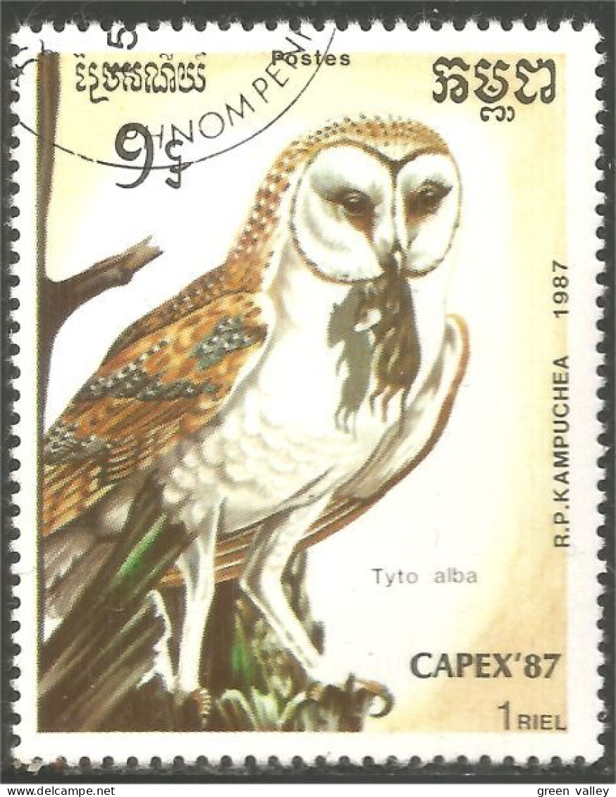 OI-11 Kampuchea Hibou Chouette Owl Eule Gufo Uil Buho - Gufi E Civette