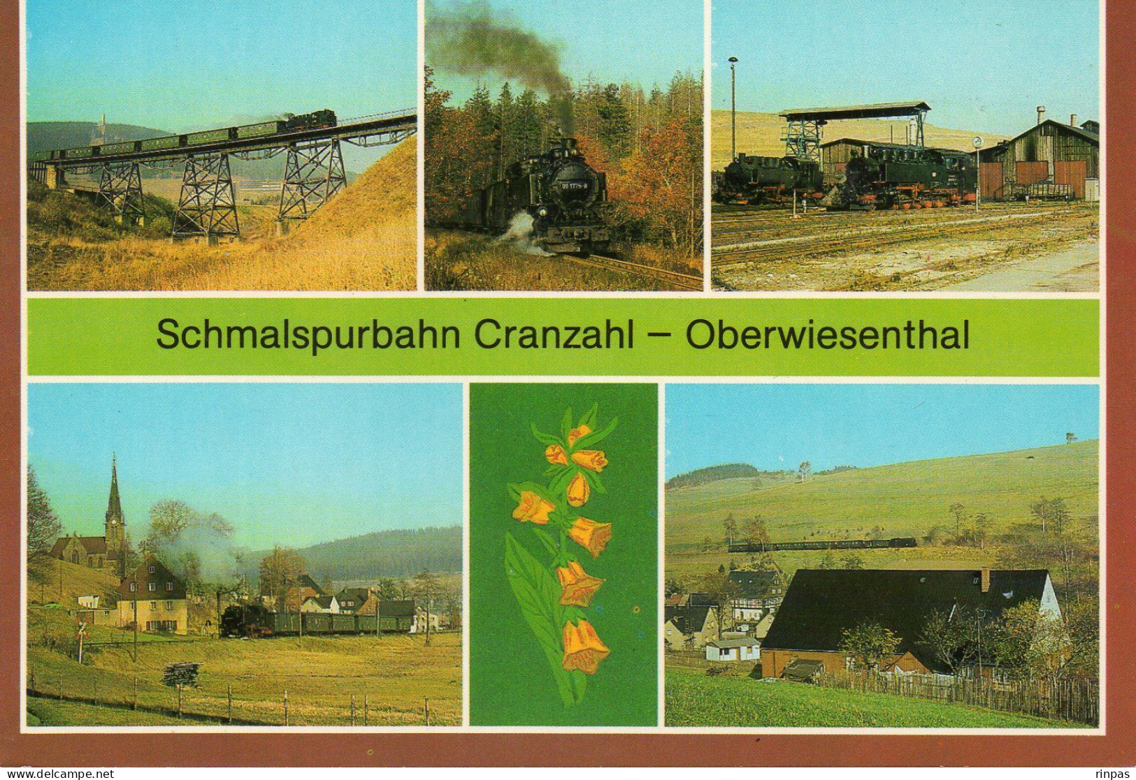 (Allemagne) SCHMALSPURBAHN CRANZAHL OBERWIESENTHAL, Locomotive Train Vapeur Wagon Zug Railway LOCOMOTIVE - Oberwiesenthal